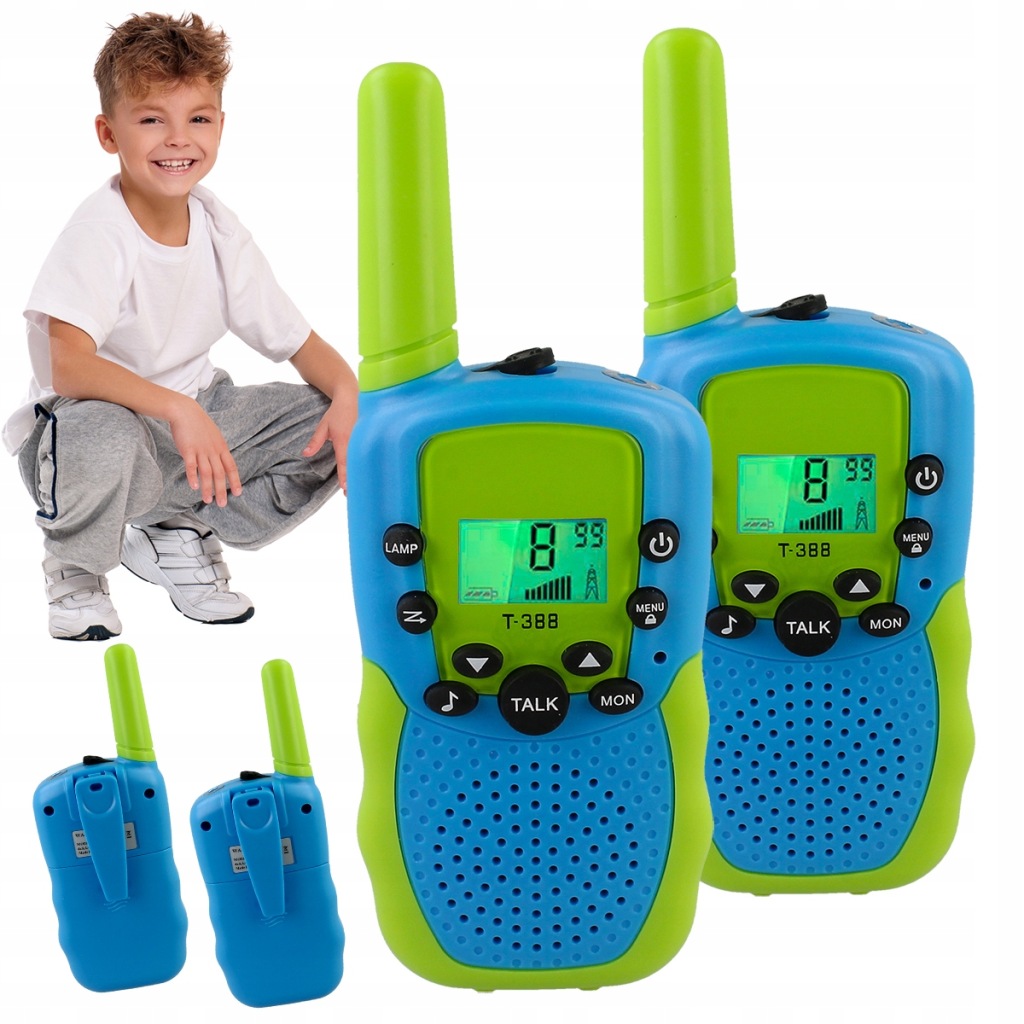Walkie Talkie Krátké Vlnovky Velký Dosah 3KM LCD Set pro dítě dárek