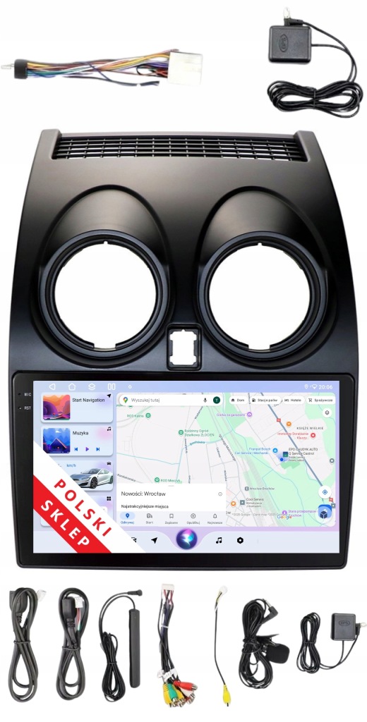 Rádio 2DIN Navigace Android Nissan Qashqai 4/64 Gb Dsp Carplay