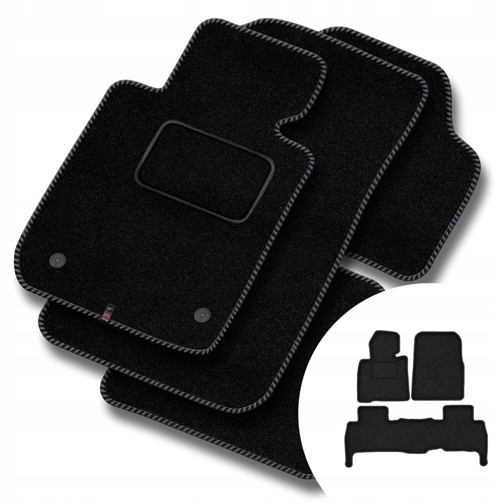 Velurové koberce Streak pro Toyota Land Cruiser J200 2007-2021