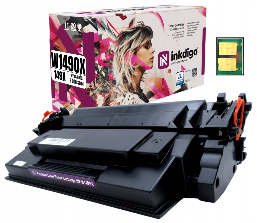 Náhradní toner W1490X a Chip pro tiskárnu Hp LaserJet Pro Mfp 4102