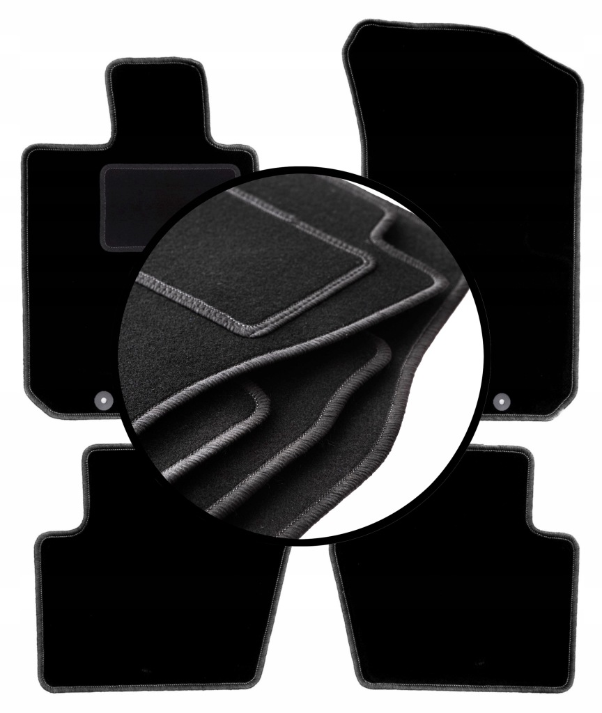 Velurové koberce komplet pro: Honda Legend IV sedan (2004-2012)