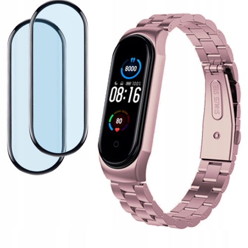 Řemínek Metal +2 Sklo pro Xiaomi MI Band 6 Barvy