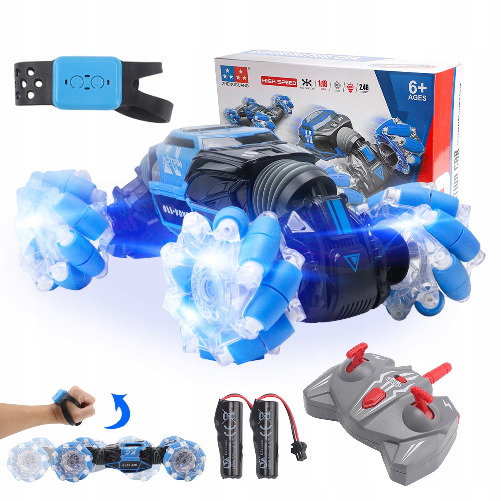 Auto na dálkové ovládání 4WD Gest Drift Led 360 stupňů Off Road