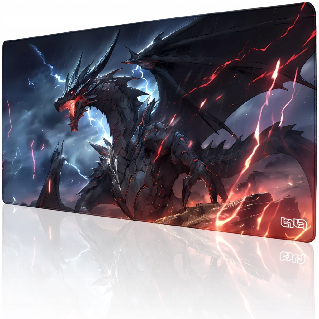Podložka Pod Myš Myšku Dragon of Death 100x50 Tilt Na psací stůl Velká