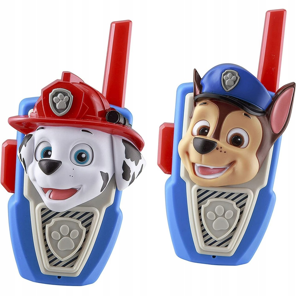 Krátké vlnovky Tlapková patrola walkie talkie Marshall Chase, sada 2 kusů