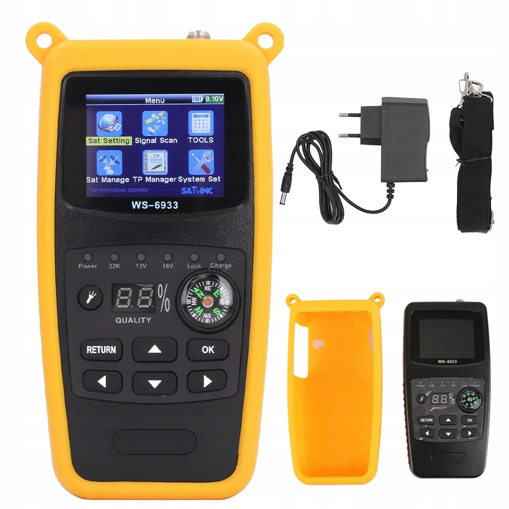 Kompaktní Satelitní Detektor Satlink WS-6933 Hd Detekce Statiky Nitů