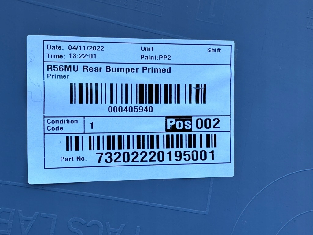 Mini R56 Lci 10-15 Zderzak Tył Tylny 7264356 Nowy Oryginał — zdjęcie 6