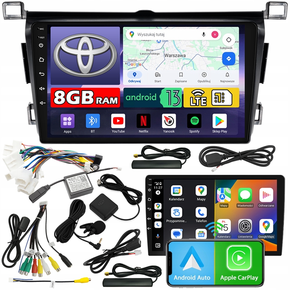 Automobilové Rádio Ncs ZQ9 Toyota RAV4 2013-2018 Android 8GB Lte
