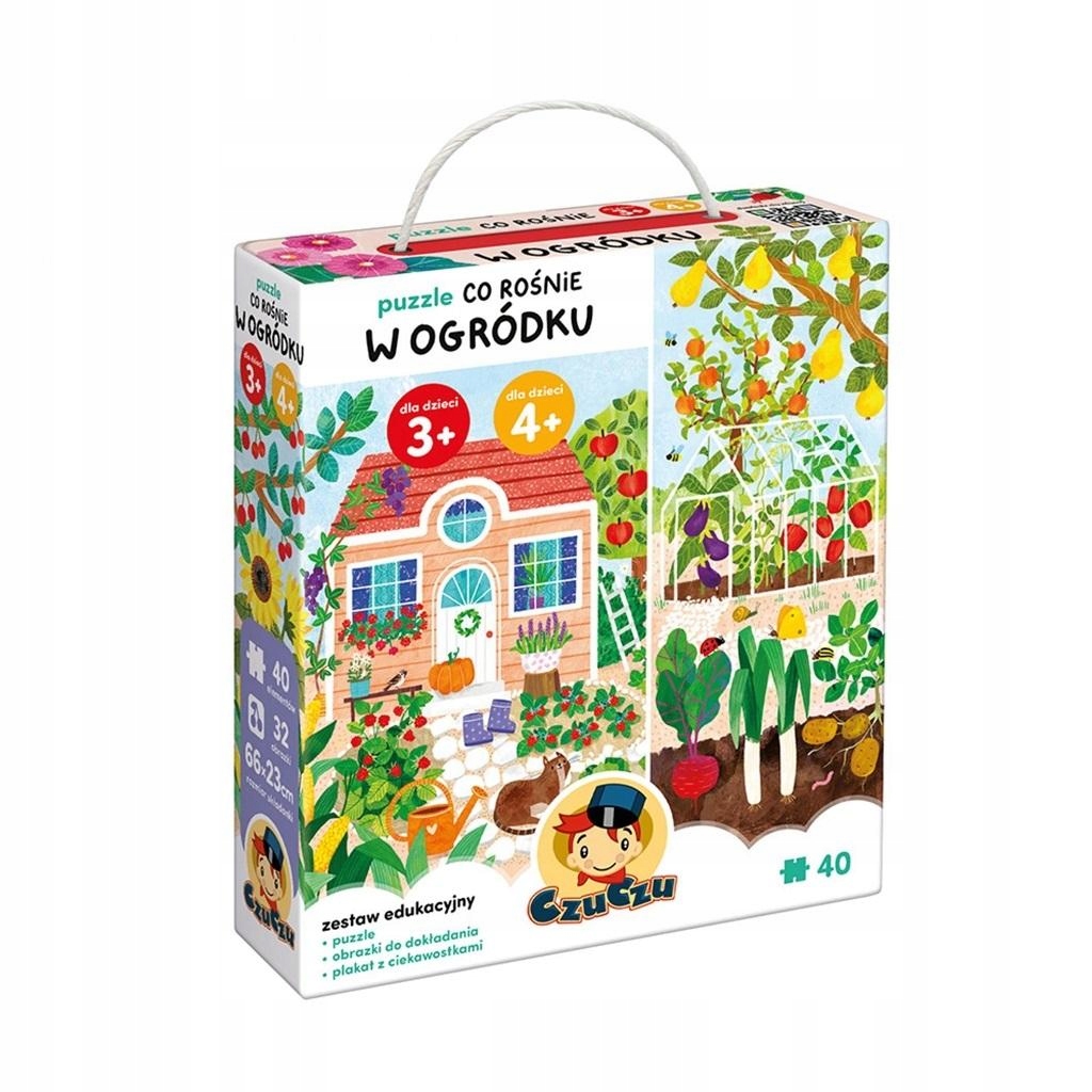 Relaxační Puzzle pro skládání, Logická Hra, Co Roste Na Zahradě?