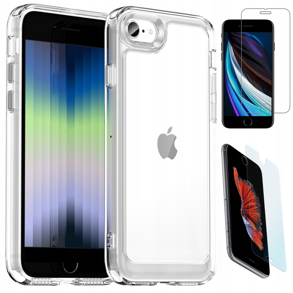 Pouzdro Pancerne Case pro Iphone 7/8 Se 2020/22 a Sklo 9H Hard Armor Cover