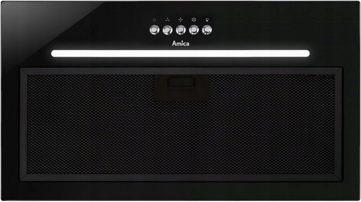 Vestavná digestoř Amica OMP6255BG 125W 389m³/h sklo Led