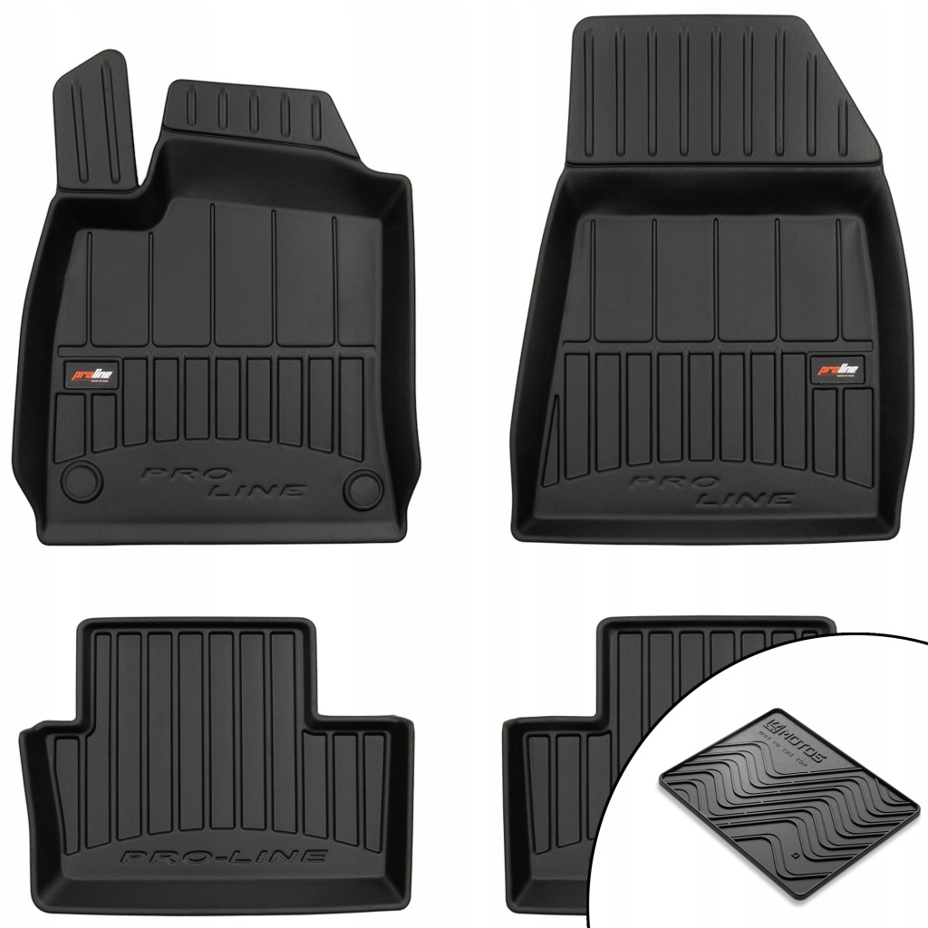Gumové 3D koberce Mitsubishi Colt VII od roku 2023 rohož bonus