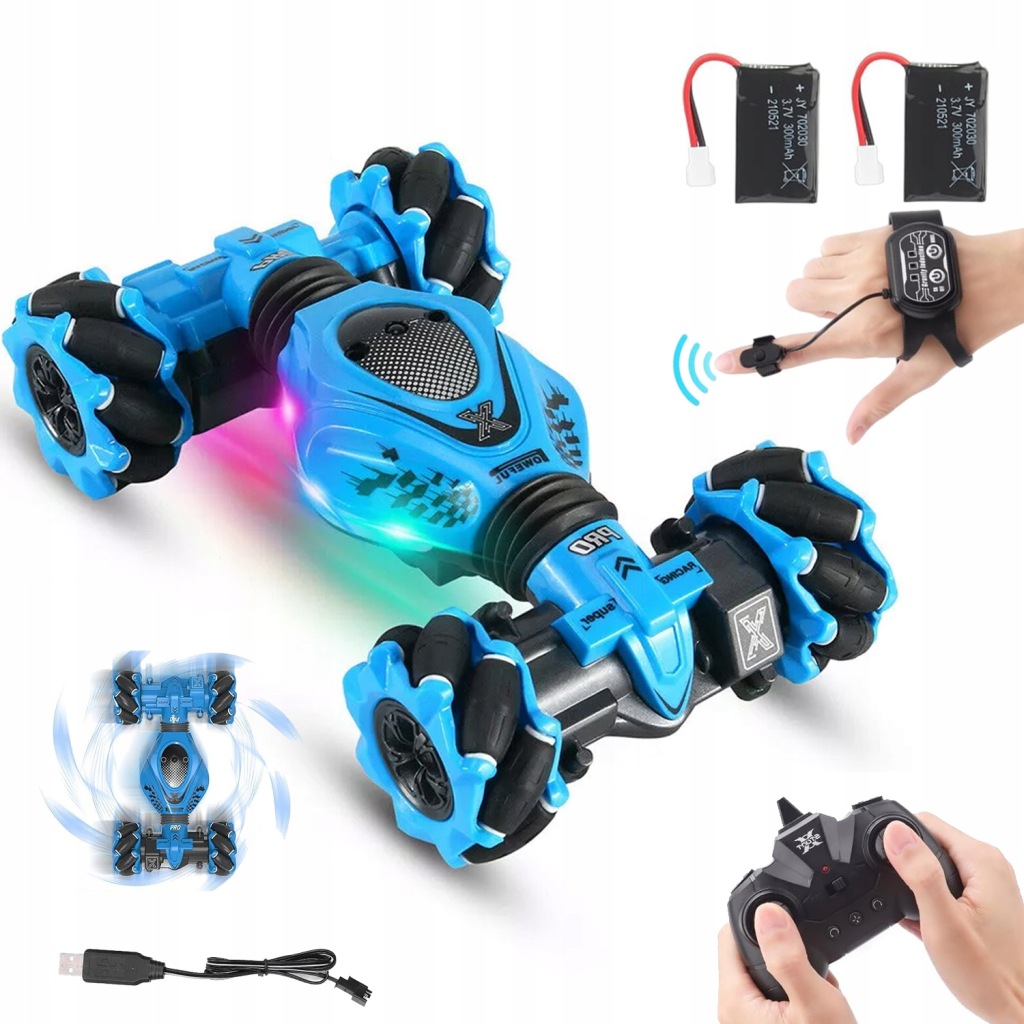 Dálkově Ovládaný Výkonný Automobil 4WD Drift 2.4GHZ S Hudbou A Světly