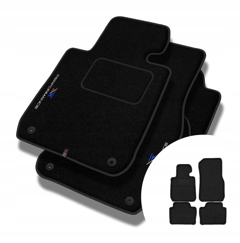Velurové koberce Performance pro Bmw řady 3 F30 2012-2018