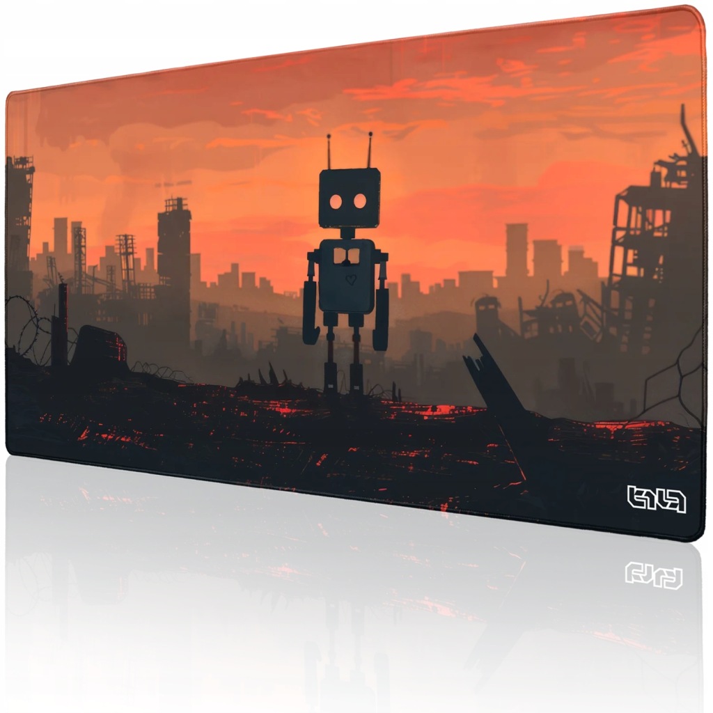 Velká Podložka Pod Myš Death and Robots 100x50 Tilt Herní velká