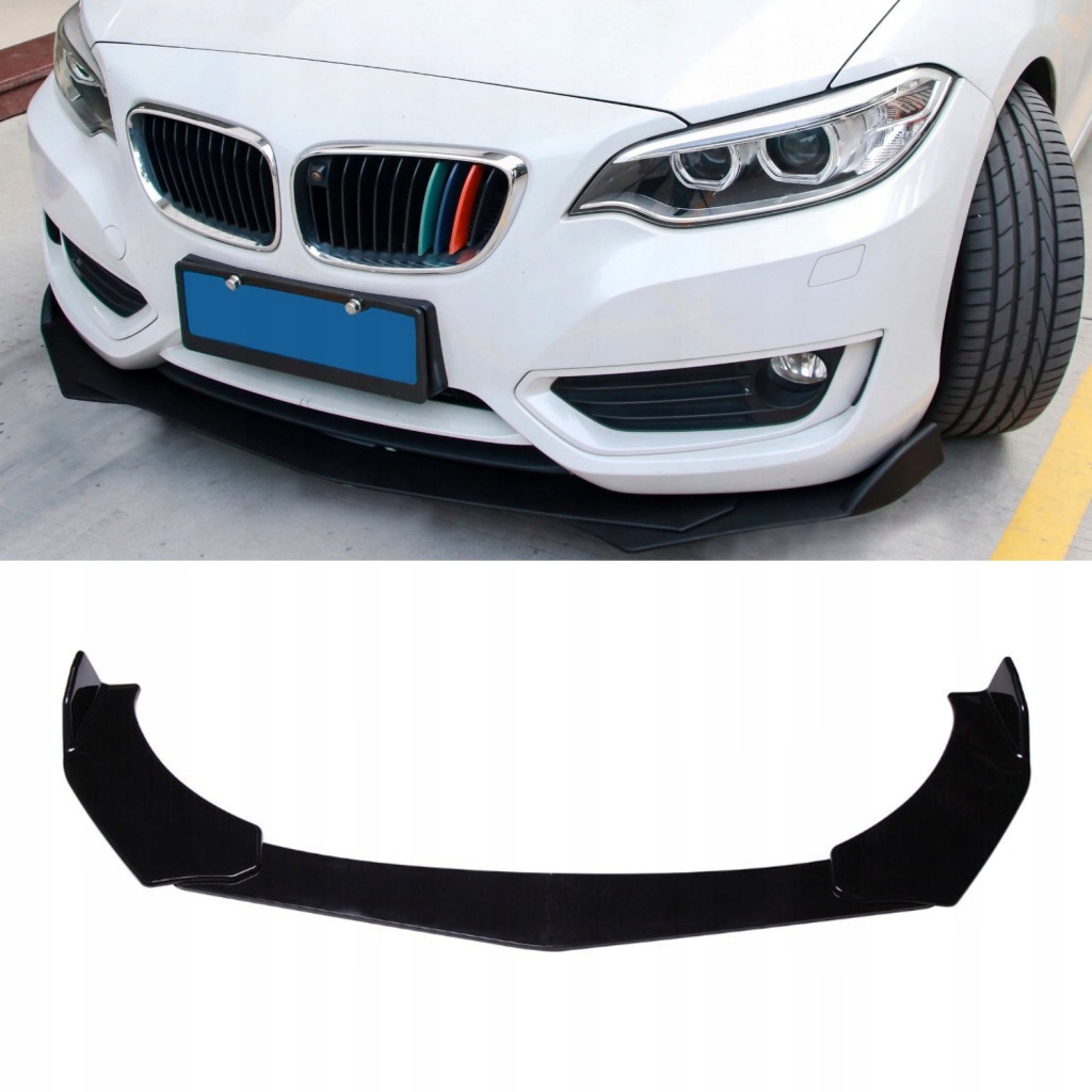 Univerzální Nástavec Rozbočovače Předního Nárazníku Bmw Černý Lesk V5