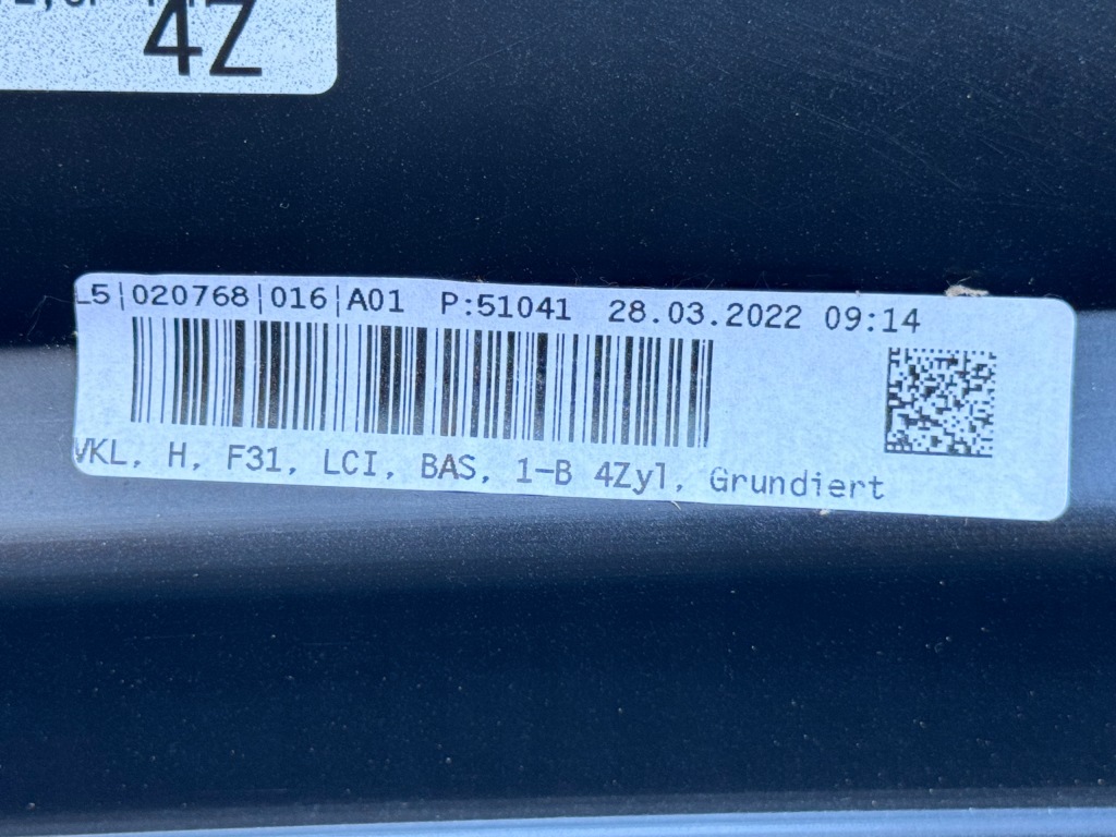 Bmw 3 F31 Lci Lift 15-18 Kombi Zderzak Tył Tylny 7384576 Nowy Oryginał — zdjęcie 7