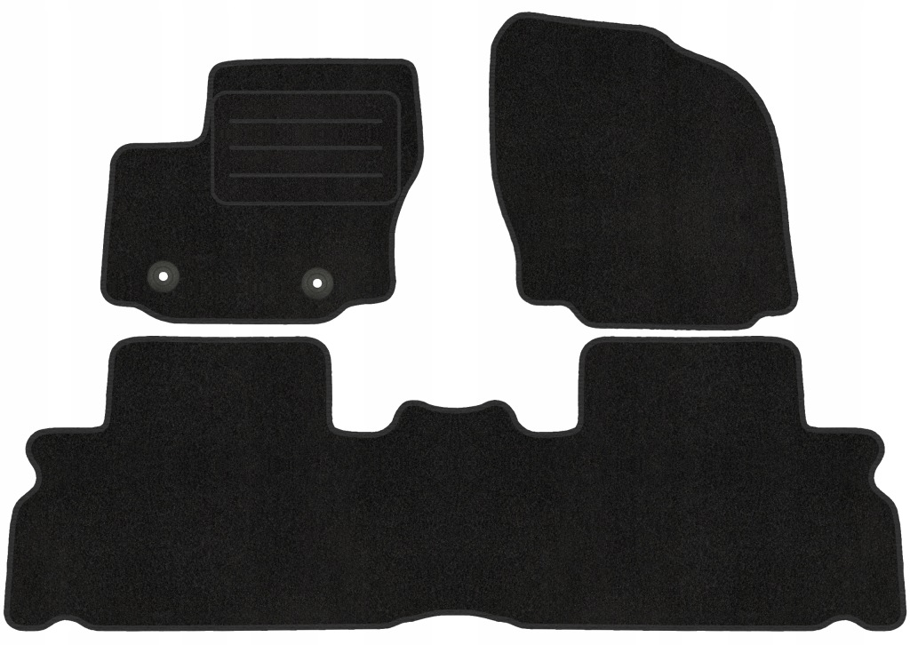 Velurové koberce Lux pro Ford Galaxy MK2 (2006-2015) Kulaté Stopky!