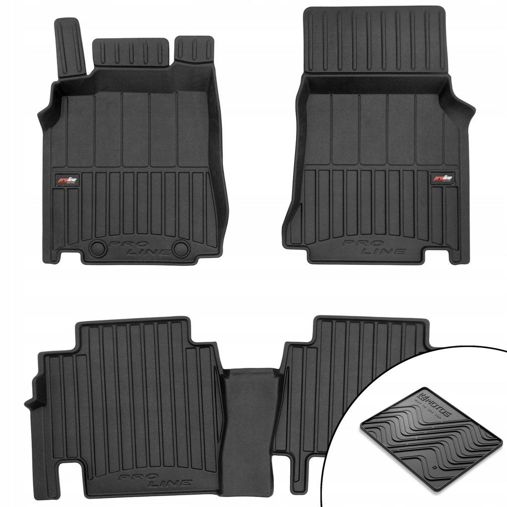 3D gumové koberce Mercedes-Benz Vaneo W414 2001-2005 podložka bonus