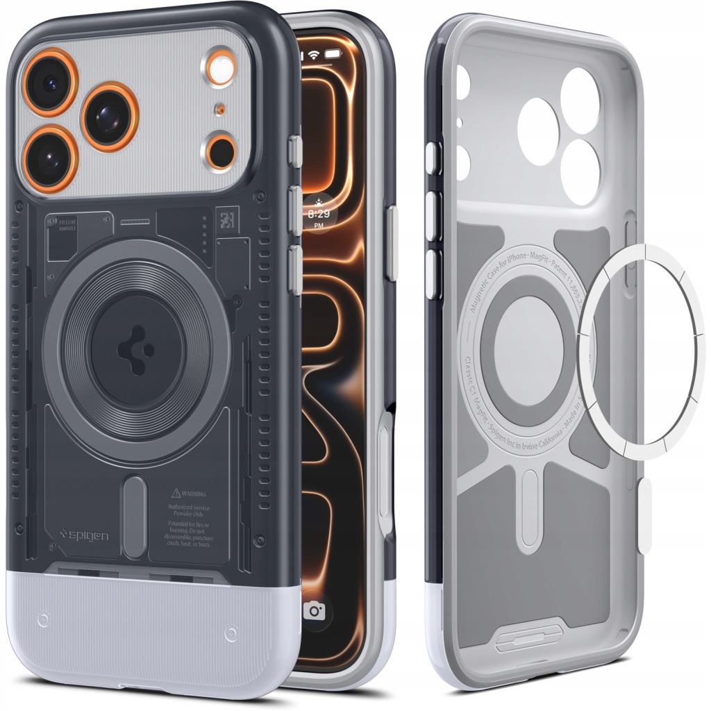 Pouzdro Spigen pro iPhone 17 Pro Max, zadní kryt MagSafe, stylové, hybridní