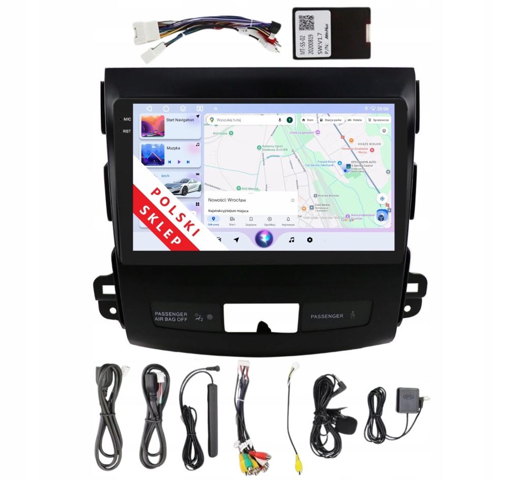Rádio Android Mitsubishi Outlander 2 Peugeot 4007 4/64 Gb Dsp Carplay Lte