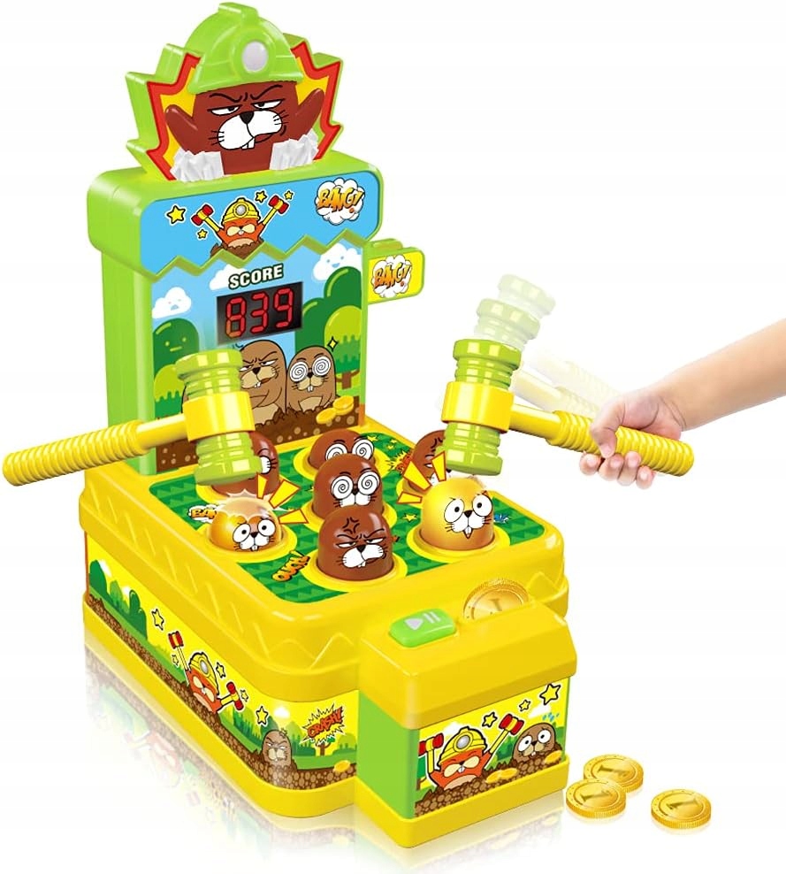 Dovednostní Hra Whac-a-mole Krtek Kladivo Vzdělávací Hračky S Led Zvukem