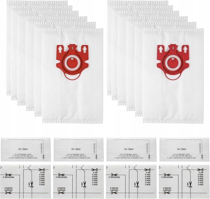 24x Sáčky do vysavače Miele Classic C1 Complete C1 C2 C3 S2 8x Filtry