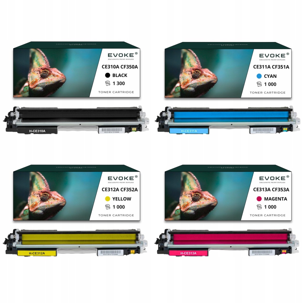 4x toner do tiskárny Hp CE-310A CF-350A Sada Cmyk CF350A CF353A