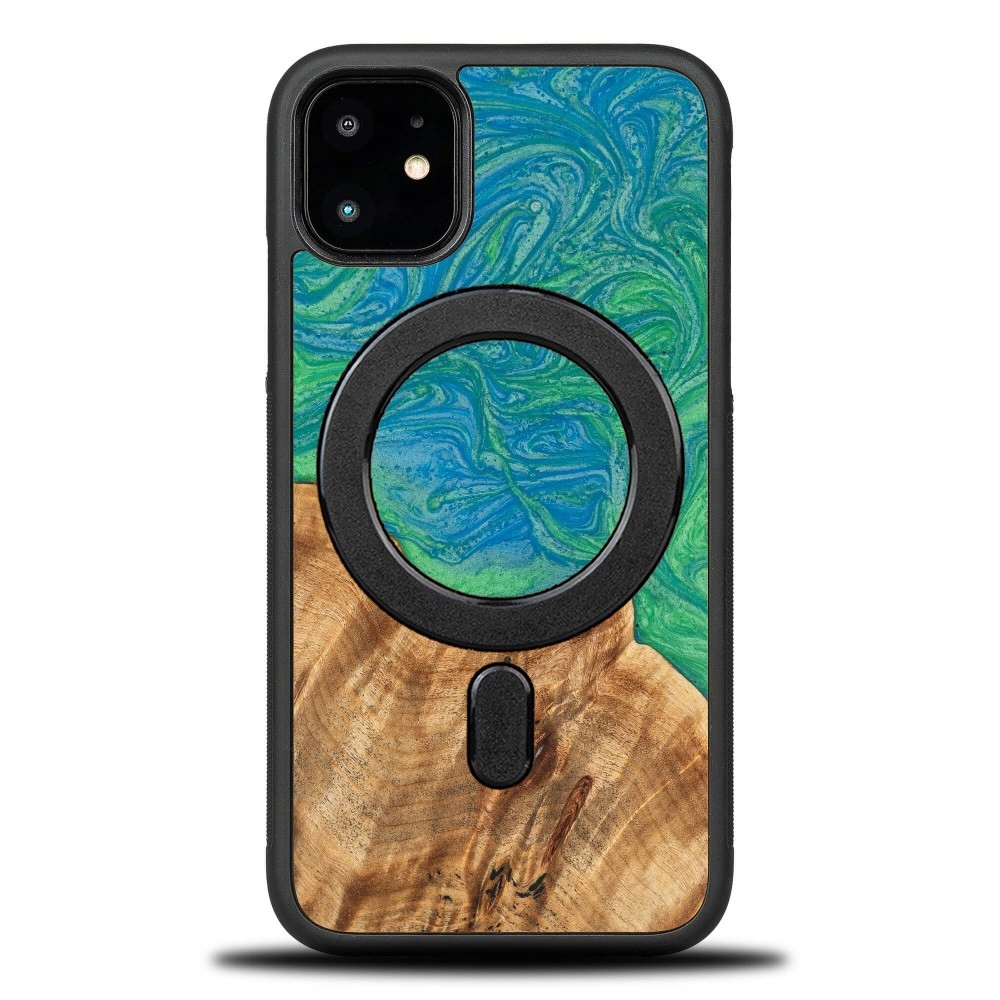 Pouzdro Bewood Unikátní pro iPhone 11 Neonové Tokio s MagSafe