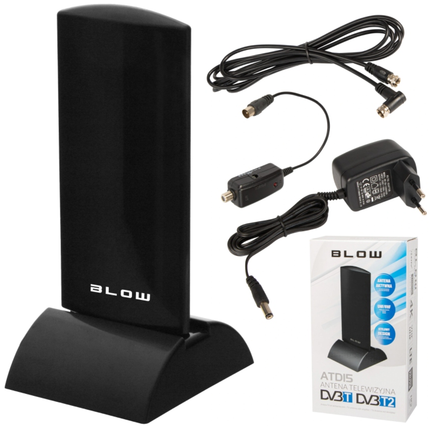 Aktivní Dvb-t anténa Blow pokojová Tv 4K MUX-8 Lte