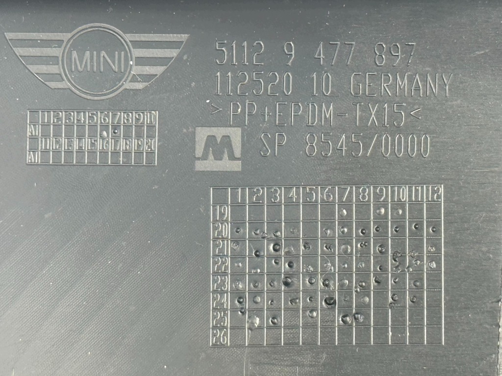 Mini F60 Lci Dokładka Zderzaka Dyfuzor Tylny Nowy PDC OE 9477897 — zdjęcie 7