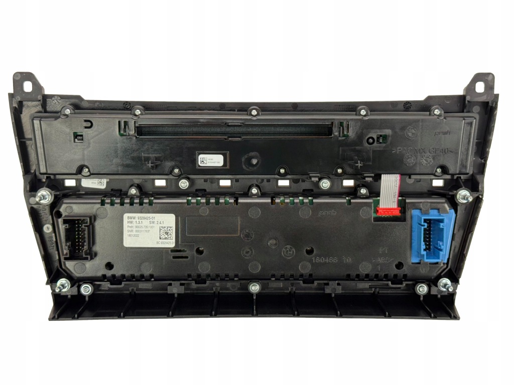 BMW 5 F10 F11 Panel Sterowania Radia Klimatyzacji Podgrzewania OE 9328425 — zdjęcie 3