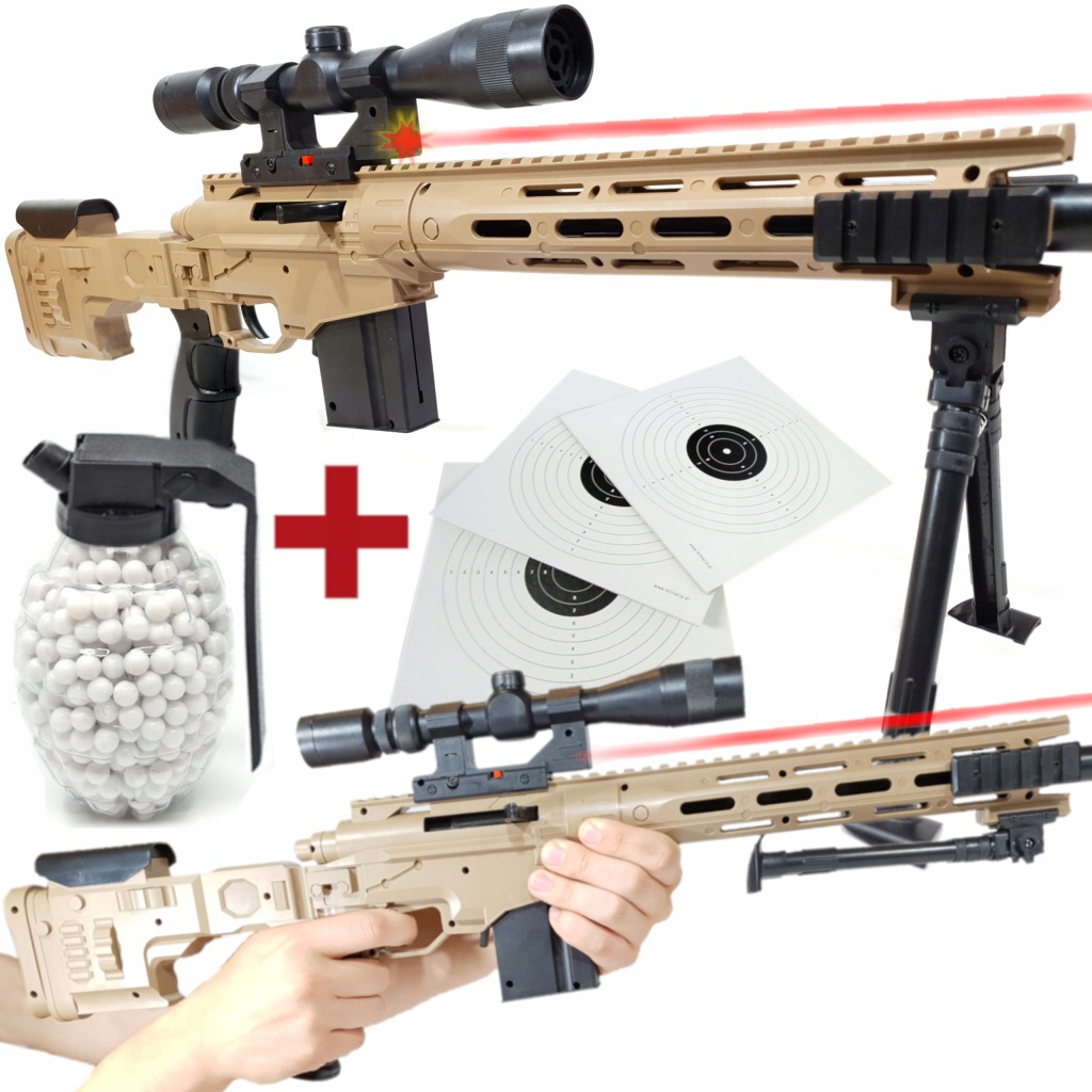 M107 Americká Puška Odstřelovací Puška Na Kuličky Air Soft Gun Bezešvý Granát