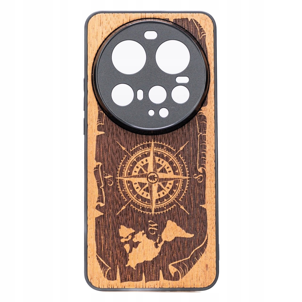 Dřevěné Pouzdro Bewood pro Xiaomi 15 Ultra Růže Větrů Merbau