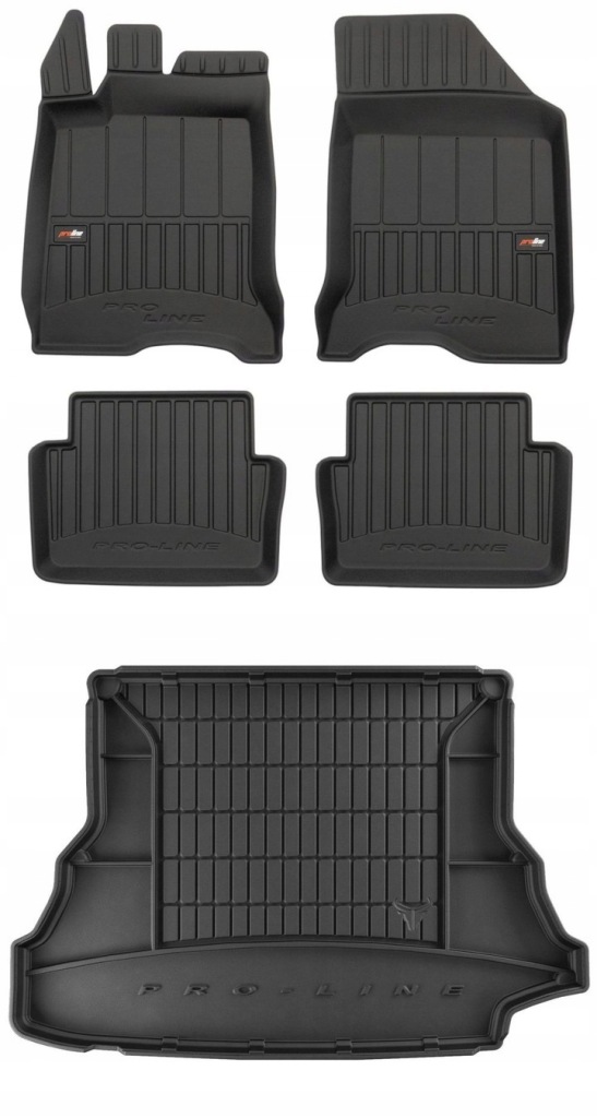 Set 3D gumové rohože Renault Laguna 2 Hb 2001-2007