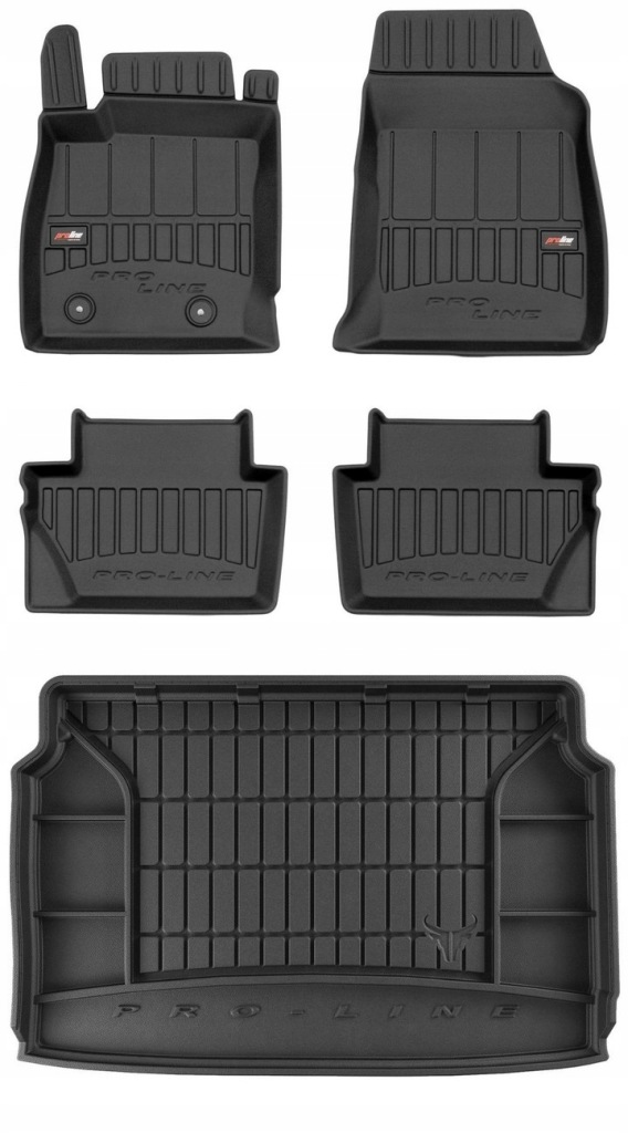 Set 3D Gumové rohože a rohože Ford EcoSport II 2017-2022 cm