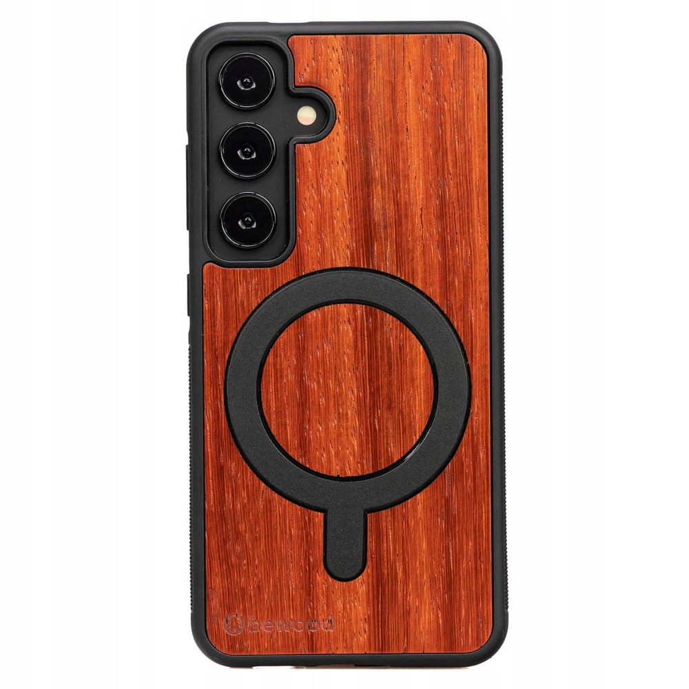 Dřevěné Pouzdro Bewood pro Samsung Galaxy S25 Padouk s MagSafe