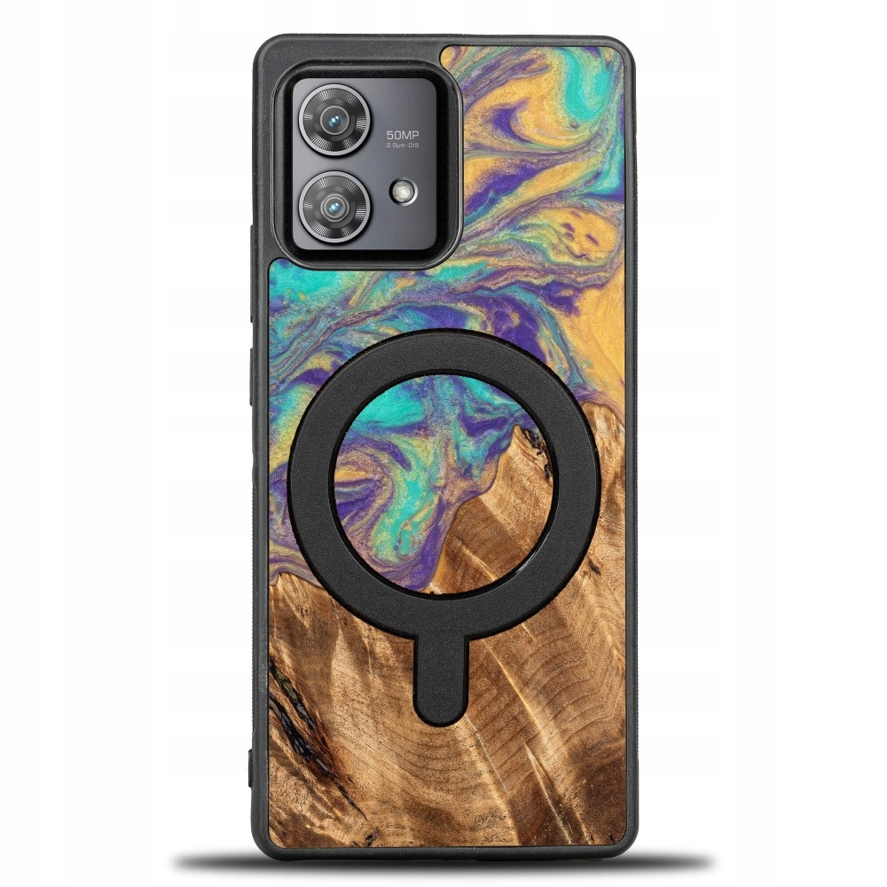 Pouzdro Bewood Unique pro Motorola Edge 40 Neo Planety Merkur s MagSafe