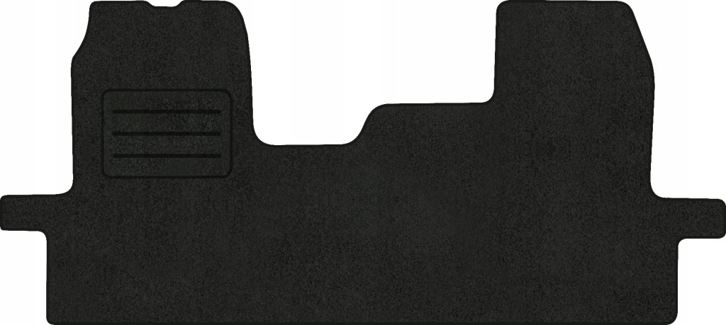 Velurové koberce Lux pro Ford Transit MK7 (2014-2018) Komplet Černé