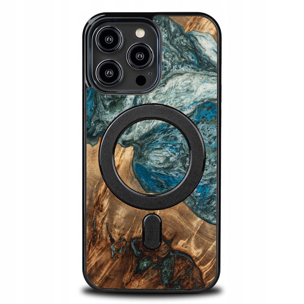 Pouzdro Bewood Unique pro iPhone 14 Pro Max Planety Země s MagSafe