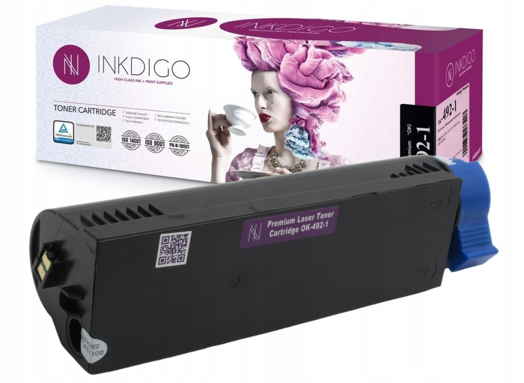 Inkdigo Tuv Toner Oki B432 B512 MB492 45807111 12K