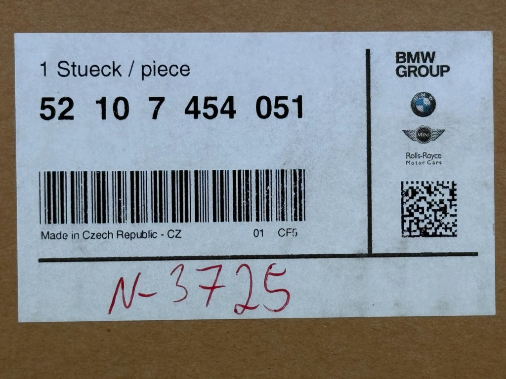 BMW 5 F90 G30 7 G11 G12 Elektryczna Szyna Prowadnica Lewa Nowa OE 7454051 — zdjęcie 7