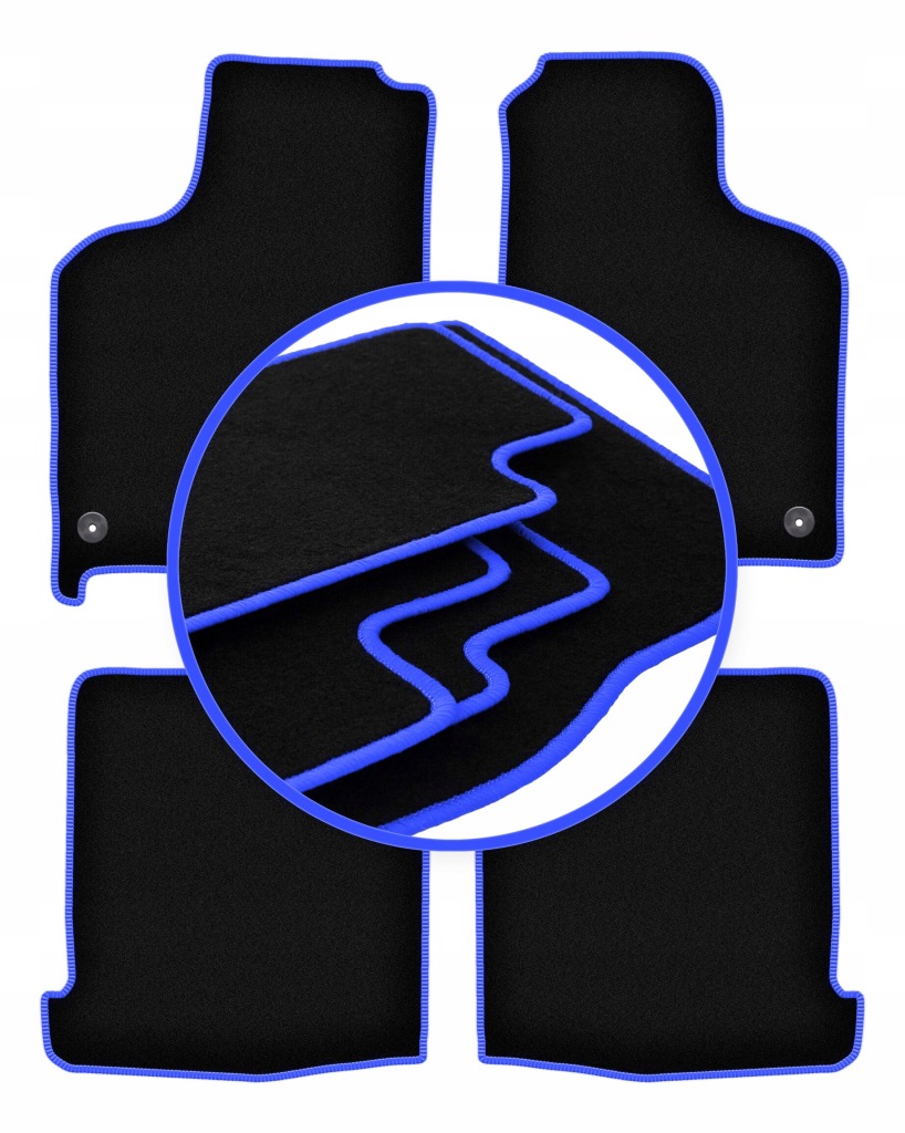 Koberce do auta Blue pro: Volkswagen Lupo 3L hatchback 1997-2005