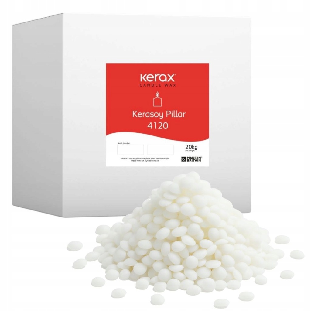 Kerax Kerasoy Pillar Wax 4120 vosk pro volně stojící svíčky 4,5 kg