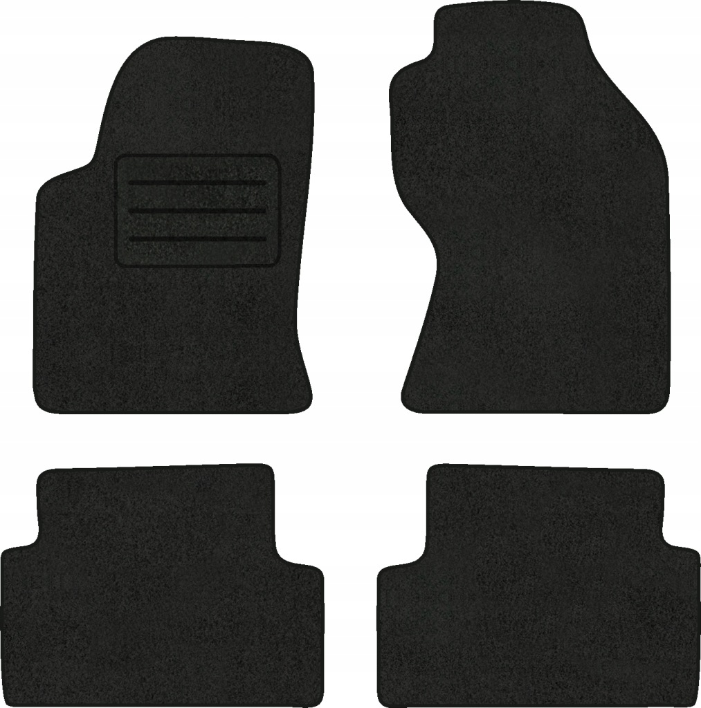 Velurové koberce Lux pro Ford Focus MK1 (1998-2004) Komplet Černé