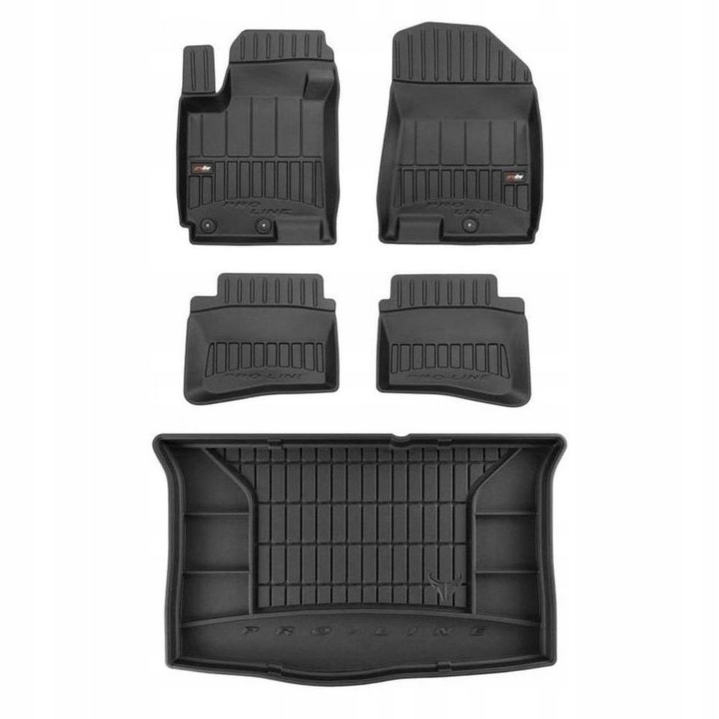 3D gumová sada koberců a rohožek Hyundai i20 II 2014-2020 Hatchback, spodní část