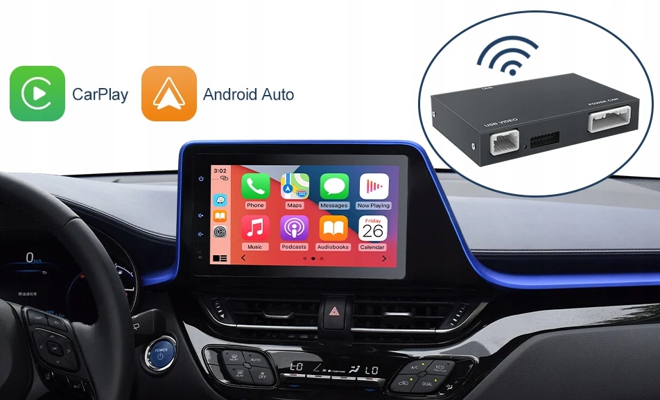 Toyota Corolla Avensis Auris Prius Land Cruiser Carplay Android Auto