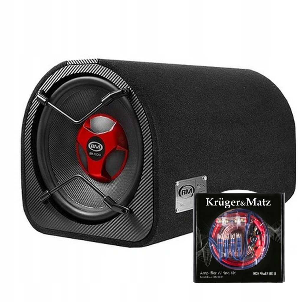 Basová Skříň Tuba-boschmann Aktivní Subwoofer BW-1237XP 700W Kabely