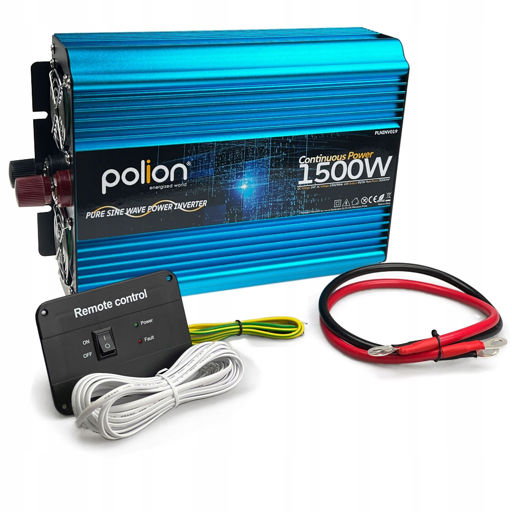 Měnič Napětí automobilová, měnič napětí Dc/ac 24 V 230 V 1500 W Sinus