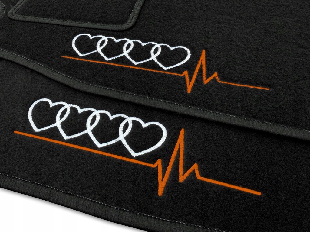 Velurové Koberce Audi A5 I Coupe (2007-2016) Černé 2x Audi Edition